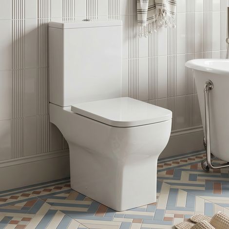 Signature Zen Rimless Close Coupled Toilet (inc Soft Close Seat) (1/5)