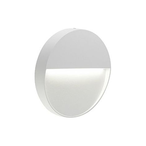 Paso marca 3W Led 4000K geo linea blanca redonda (1/3)