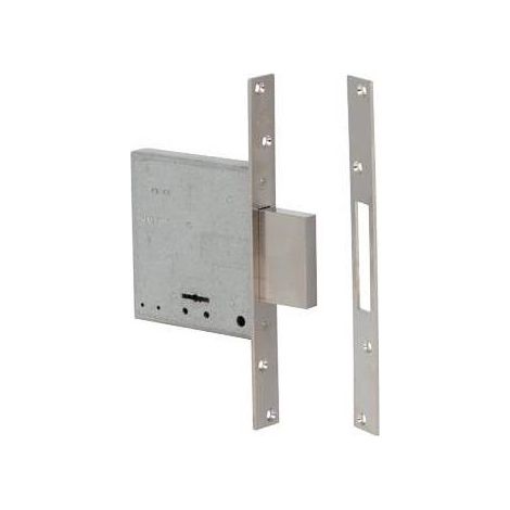 Serrure à mortaiser à double panneton avec 4 pênes pour châssis en bois CISA 57010 - entrée 60 mm