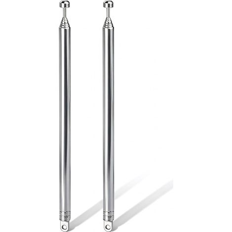 Antenna telescopica Bingfu per radio FM/DAB portatile da interni, 74 cm, 7 sezioni, antenna di ricambio per radio a transistor, sintonizzatore portatile, sistema HiFi, ricevitore AV, lettore CD audio (1/5)