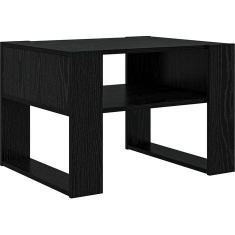 Maison Exclusive - Couchtisch Schwarz Eichen-Optik 66 x 53 x 45 c
