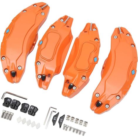Tesla Model Y Brake Caliper Cover, Car Brake Caliper Cover, Aluminum Alloy Brake Caliper Protector, Wheel Size 19 Inch 20 Inch, Car Modified Brake Caliper Cover For Tesla Model Y 2017-2024 ( (1/5)