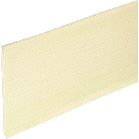 20ft x 6" Plinthe Adhésive Souple Moulure Plinthe, Autocollant PVC Plinthe Murale Cove Base Plinthes Pour Murs Angle, Grain De Bois Kaki (1/5)