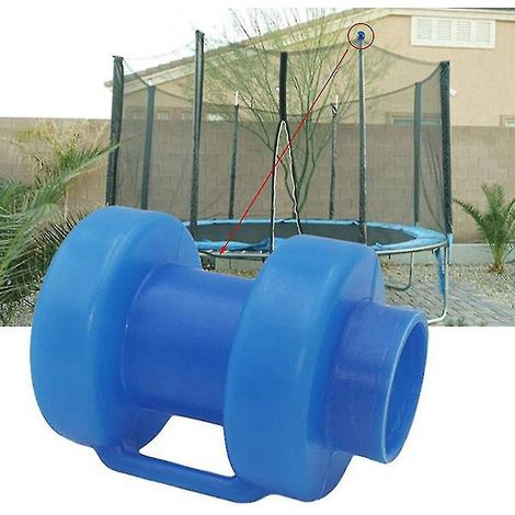 12 Stück Trampolinmatten-Schutzkappen 25 mm, Endkappen für die Trampolinmatte zur Befestigung des Sicherheitsnetzes an den Netzpfosten des T-Stücks