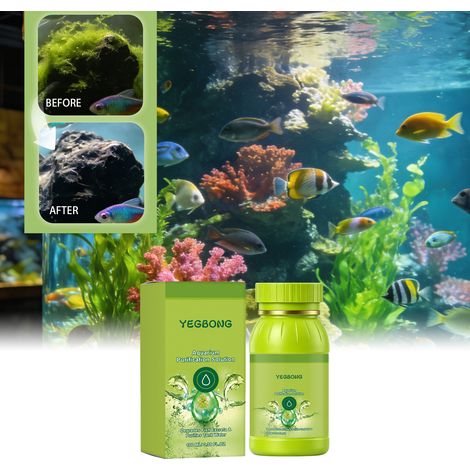 Solution de purification pour aquarium, idéale pour nettoyer et améliorer l'eau trouble des aquariums - Solution d'entretien quotidien portable - 100 ml (1/5)