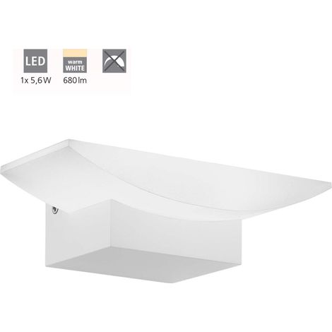 Applique Minimal Metrass Alluminio Bianco 1 Luce Led Integrato 5,6W (1/5)
