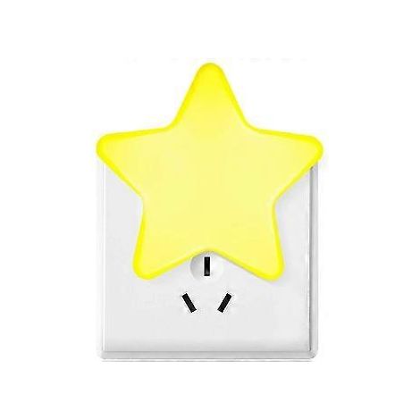 LED-Nachtlicht-Sternfassung mit Dämmerungssensor, ideal für Kinderzimmer, Treppenhaus, Schlafzimmer und Küche.