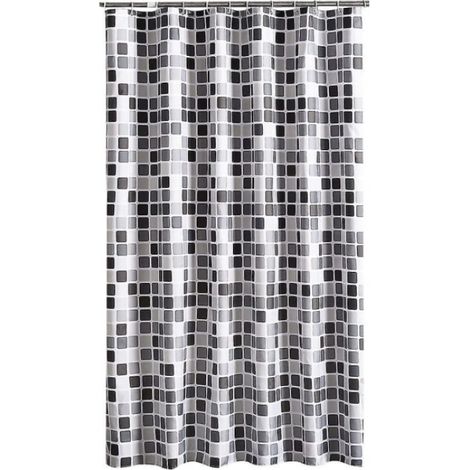 Rideau de douche 200 x 220 cm (L x l x H), résistant aux moisissures et antibactérien. (1/4)