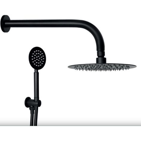 Ensemble de douche complet moderne noir mat