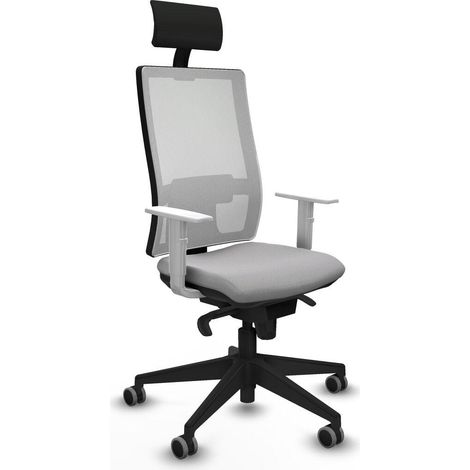 piqueras-y-crespo Horna chaise bureau gris clair confortable