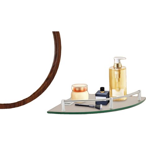 Étagère en Verre, Verre Trempé, Murale, 9,25 x 9,25 x 1,57 pouces, Support en Acier Inoxydable, Haute Capacité de Charge (1/5)