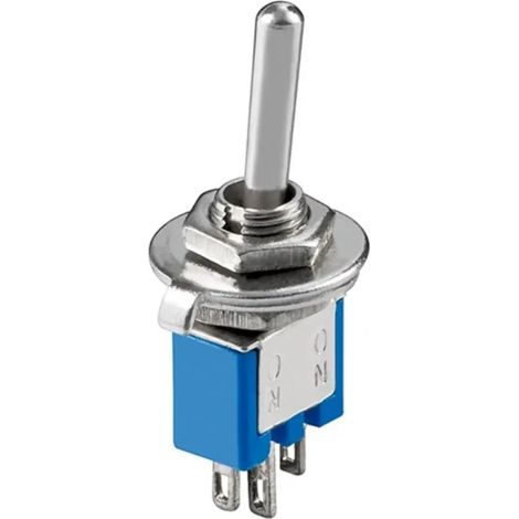 interruttore a levetta subminiatura 3 pin nc-com-no foro 5mm