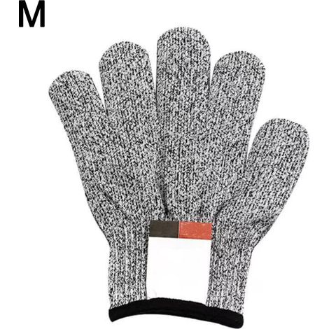 Schnittfeste HPPE-Schutzhandschuhe, entspricht Schutzklasse 5 – Grau – Größen XS bis XL – 1 Stück (1/5)