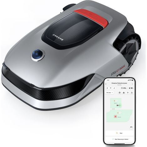 [PRODUIT RECONDITIONNÉ] Dreame A1, Robot Tondeuse, sans fil périmétrique, Navigation LiDAR 3D sans fil, Cartographie avancée, Zone de tonte jusqu'à 2000 m² – 80-90 % neuf, B2