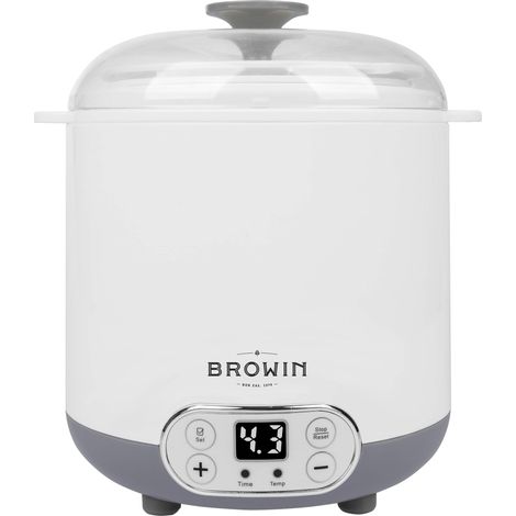 Browin 801013 Dispositivo Multifunzionale Formaggio e Yogurt con 1,5 L Termostato, Bianco, Grigio, Mittler (1/5)