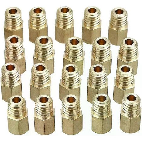 Lot de 20 gicleurs principaux hexagonaux, filetage 52x09, tête de 6 mm, pour carburateurs MIKUNI VM/TM/TMX RX100 AX100 TM24 27 28 et injecteurs. (1/5)