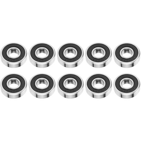 10 roulements à billes à gorge profonde étanches en caoutchouc 6000-2RS, 10 mm x 26 mm x 8 mm (1/5)
