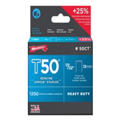 T50 Staples Box 1250 Ceiltile 13mm
