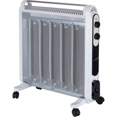 Radiador micatérmico Jata RD227B con 5 placas. Convección rápida y difusión del calor. Ahorro energético. Potencia máxima en 1 m