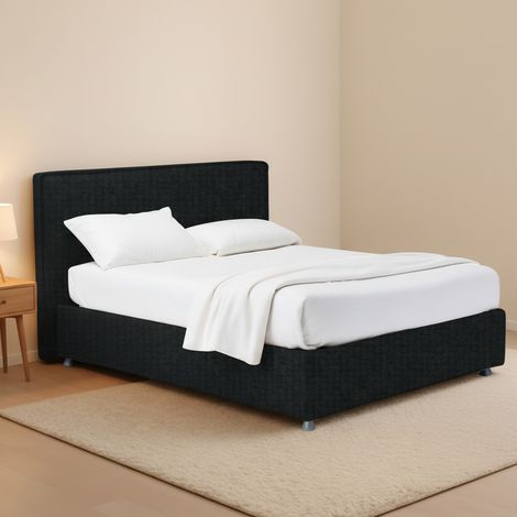 Cama de una plaza y media Gosport, desenfundable, fabricada en Italia, gris oscuro (1/5)