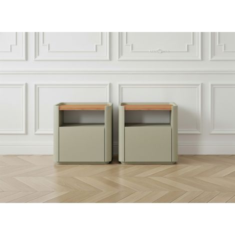 BOBOCHIC - Lot de 2 chevets 1 tiroir ANYRA   Vert