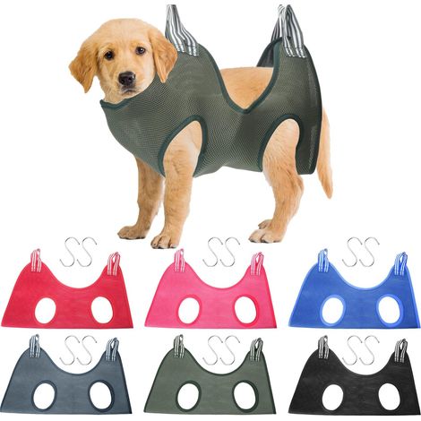 6pcs Dog Grooming Hammock, Cat Grooming Accessories, Pet Grooming Hammock, Dog Shackle for Trimming Nails, Cat Grooming Bag, Nail Clipper Hanging Holder, Hanger (1/3)