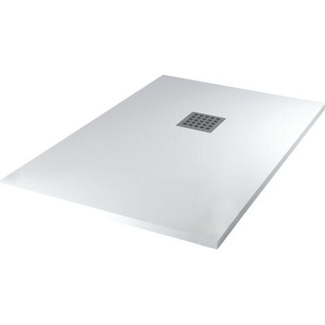 Receveur de douche résine de synthèse Mina blanc 80x100 (1/2)