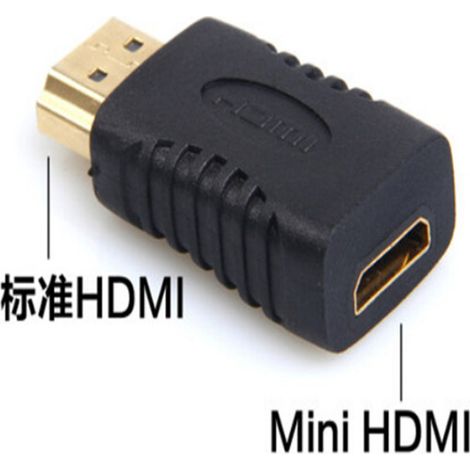 HDMI adapter, HDMI female to C male, HDMI to mini, mini HDMI to interface (1/2)