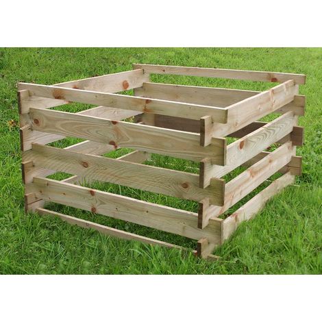 Zest Wooden Composter Garden Compost Bin Garden Food Waste (1/5)