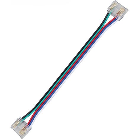 Câble D'Extension Pour Bande Led Cob Rgbw 150 Mm Avec Connecteur Rapide Pour Installation Et Éclairage Professionnels (1/2)