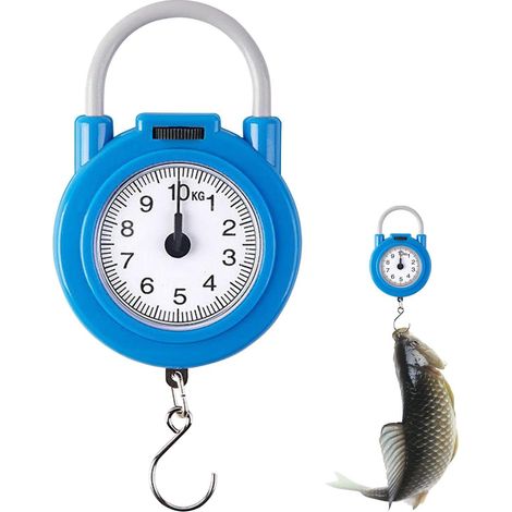 1 Balance à main, Capteur haute sensibilité, Coque ABS, Crochet acier inoxydable, Pour voyage cuisine pêche (1/5)