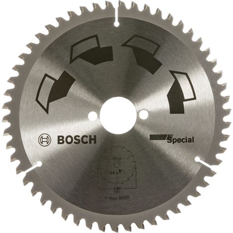 1x Lame de Scie Circulaire Special (pour Bois, Métaux non ferreux, Plastique, Ø 190 x 2.5/1.8 x 30 mm, 54 Dents, FT, Accessoire Scie Circulaire) (1/5)