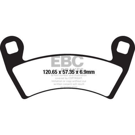 Pastiglie freno EBC FA656TT (set per 1 disco)
