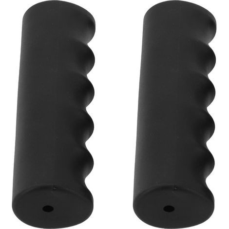 2 Pack Replacement Black Rubber Wheelbarrow Handles, Anti-Slip Weatherproof Wheelbarrow Covers for Garden Trolleys 22, 30mm Inner Diameter (118x22mm) (1/5)