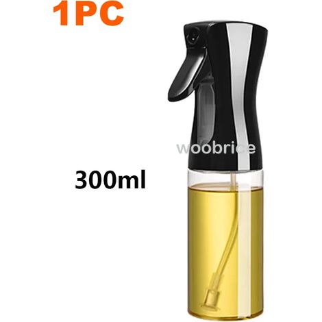 (1 vaporisateur d'huile noir de 300 ml) Idéal pour la cuisine : diffuseur d'huile d'olive, idéal pour la friteuse à air chaud, le barbecue, le camping et la cuisson. (1/5)