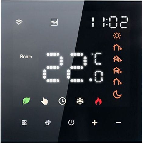 Smart Tuya WiFi Thermostat Contrôle vocal 3A Digital LCD Affichage de l'écran tactile sous-sol Contrôleur de température de chauffage Mur intelligent pour l'eau compatible avec Amazon Home (1/4)