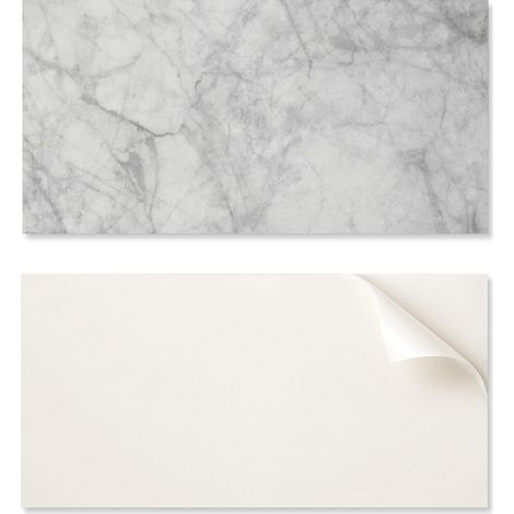 Azulejos de vinilo autoadhesivos para paredes interiores, dise帽o de m谩rmol con vetas, 6x60x30 cm