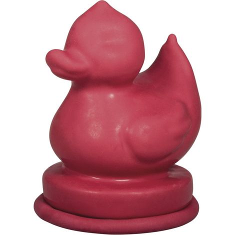 Moule forme CANARD, 1 pce., latex rouge, 6,5X9cm, réutilisable, forme pleine, béton, résine, cire, savon, arts créatifs, décorations, salle-de-bain, jardin-34302000 (1/5)