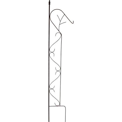 Rankhilfe Rankgitter Kletterhilfe mit Haken Pflanzengitter 27x144cm Rost Spalier (1/5)