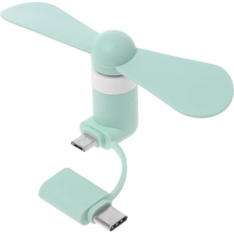 1 Ventilateur Refroidissement, Port Type C Micro USB, Lame TPE Souple, Pour Smartphone Tablette Android (1/5)
