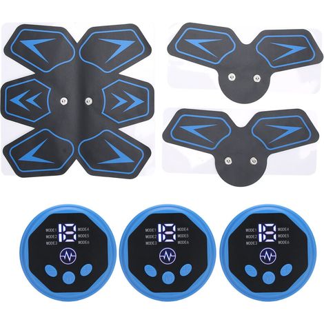 Smart patch for abdominal training using electrical muscle stimulation (EMS) - Ideal for home workouts. - AquaForge (1/5)