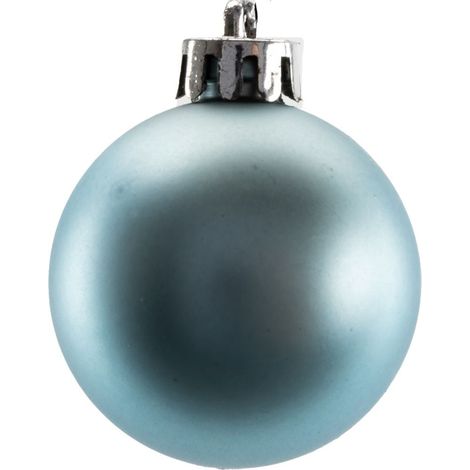 TrendLine Weihnachtskugeln bruchfest 16 Stück, 4 cm Ø dämmerungsblau (1/3)