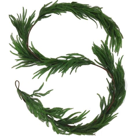 Guirlande De Noël En Cèdre Artificiel - 240 Cm - Pour Intérieur Et Extérieur - Décoration De Cheminée Et De Maison - 1 Pièce (1/5)