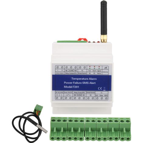 Système d'alerte de télécommande sans fil Intelligent d'alarme de température GSM pour le ménage (1/5)