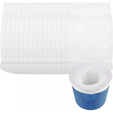 Chaussettes d'écumoire de piscine, filet de protection de filtre de piscine, paquet de 15