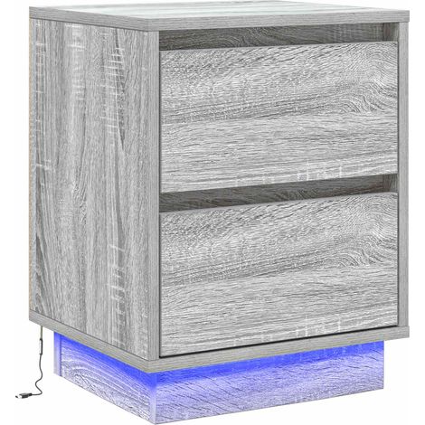 Maison Exclusive - Nachttisch mit Schubladen Grau 39 x 34,5 x 50