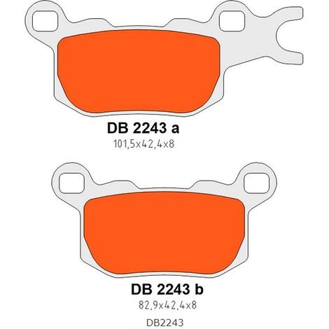 Pastillas de freno Delta traseras para CAN-AM Commander Traxter Defender 1000 800