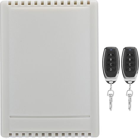 Télécommande sans fil 12V 4 voies pour porte de garage et barrière - Émetteur et récepteur (1/5)