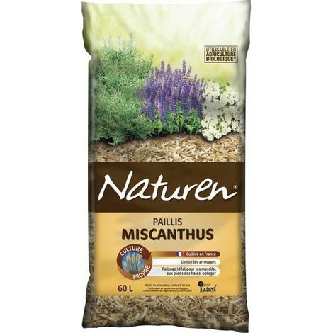 Acolchado de miscanthus NATUREN 60 L, natural