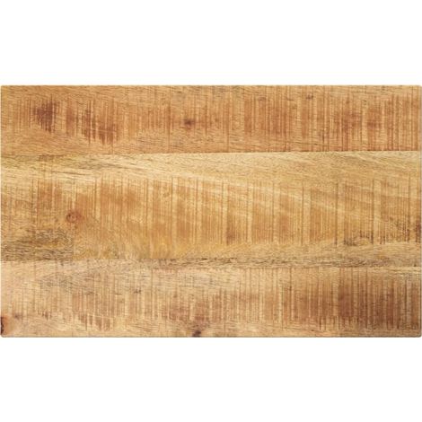 Tischplatte 50x20x3,8 cm Rechteckig Raues Massivholz Mango